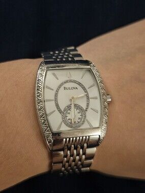 Bulova Women's Silver-Tone Stainless Steel Bracelet Watch - Silver